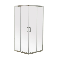 Душова кабіна DIVERSE SC02-90x90x195-TR без піддону, прозоре скло 5мм, CHROME (MI6861)